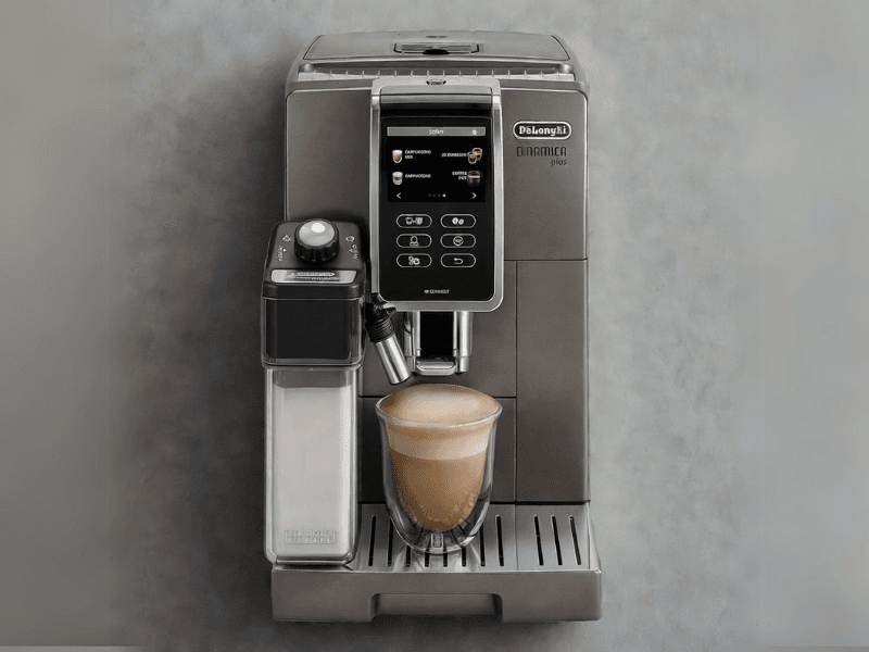 The Delonghi Dinamica Plus can steam milk to a far wider ran