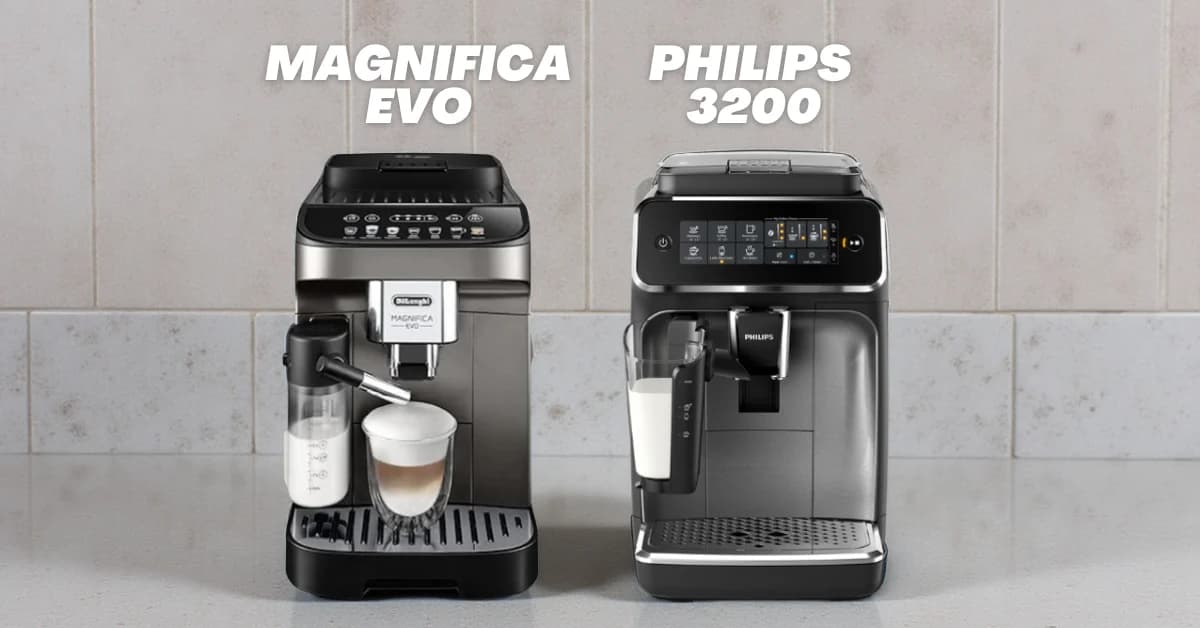 DeLonghi Magnifica Evo vs Philips 3200: Budget Espresso Comparison