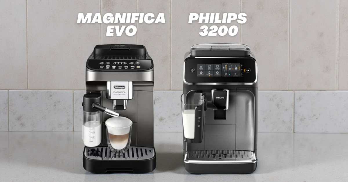 DeLonghi Magnifica Evo vs Philips 3200: Budget Espresso Comparison
