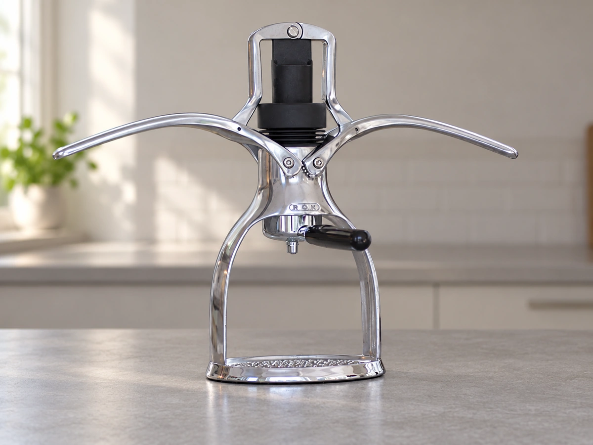 ROK Espresso GC with arms up