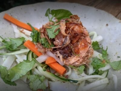 Pho Salad lemongrass chicken confit