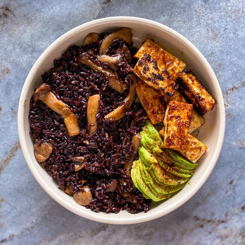 Black Rice Eggplant & Mushroom