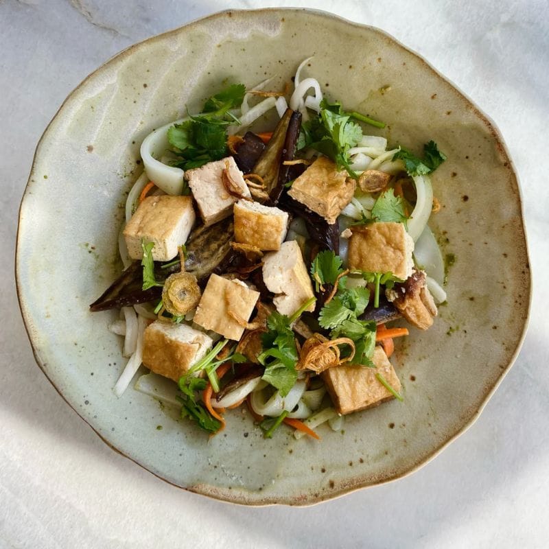 Pho Salad Charred Eggplant (Vegan)